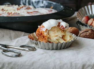 Hand Drawn Roll with cinnamon