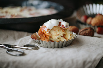 Hand Drawn Roll with cinnamon