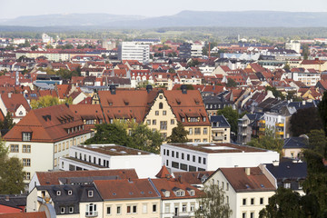 Fototapeta na wymiar View over Bamberg, Germany