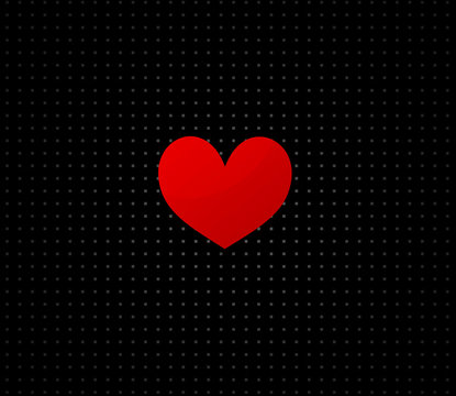 red hearts love design
