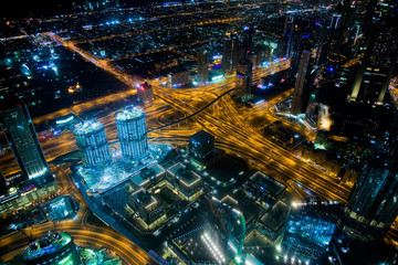 Fototapeta na wymiar panorama of the city at night