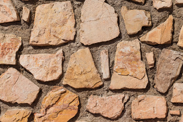 wall of stones as a texture