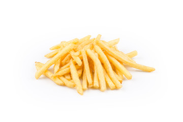 french fries isolated