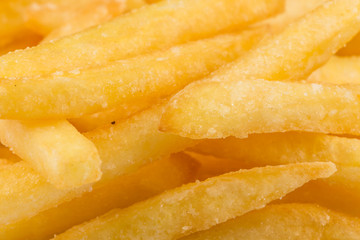 Fried potatoes closeup
