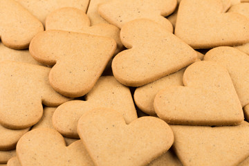 Gingerbread hearts cookies
