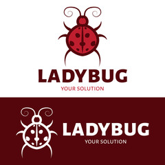 Ladybug logo. Brand  logotype.