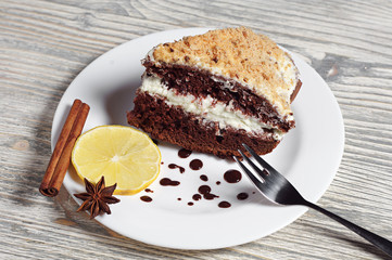 Homemade chocolate cake