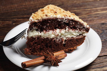 Homemade chocolate cake