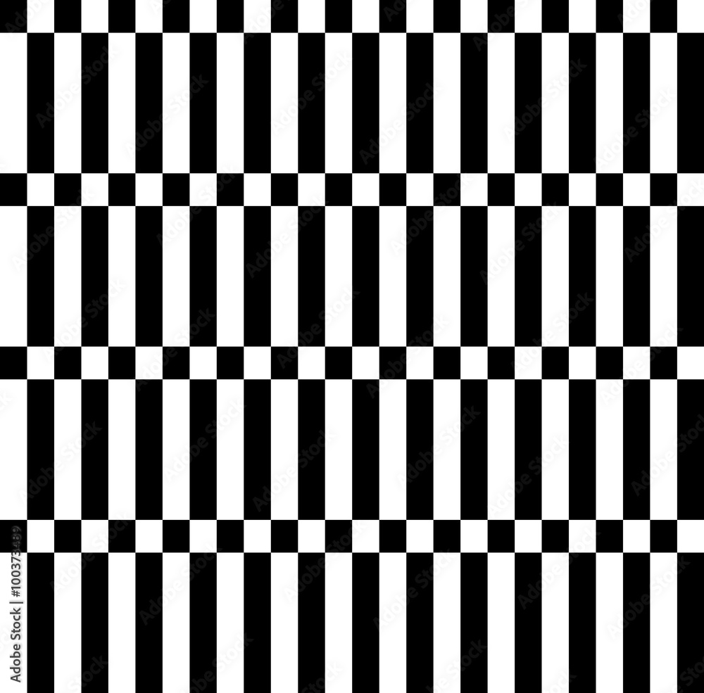 Poster abstract pattern alternating, checkered squares, rectangles. mon