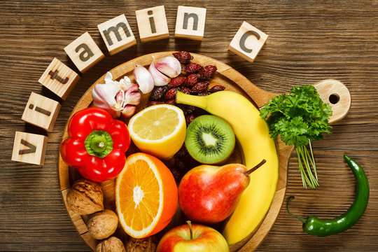 Vitamin C in fruits and vegetables