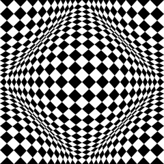 Fototapety  Abstract checkered seamless pattern with 3d salient, protuberant