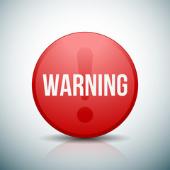 Warning sign button