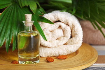 Essential oil for aromatherapy, close up