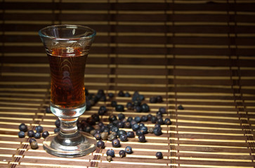 glass drink berries