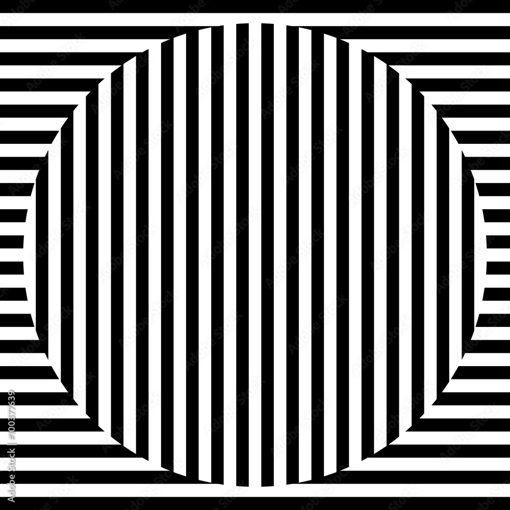 Aufkleber contrasty abstract image with lined texture. vector art.