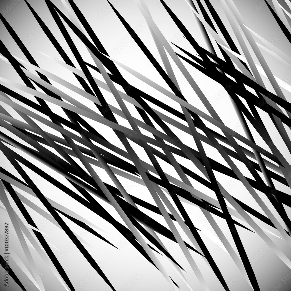 Leinwandbilder abstract monochrome background with random, irregular lines. min