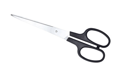 Scissors on white