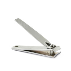 Steel nail clipper isolated