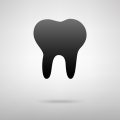 Tooth black icon