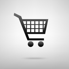 Shopping cart black icon