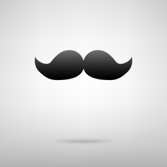 Mustache black icon