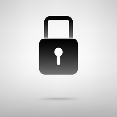 Lock black icon