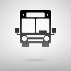 Bus black icon