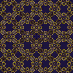 Elegant antique background image of ribbon cross flower pattern.
