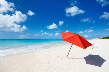 Idyllic beach at Caribbean