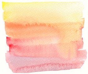 Obraz premium watercolor banner background in yellow red and orange tones