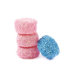 Gelatin based candy isolated