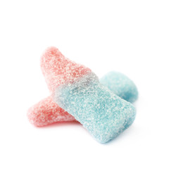 Bottle shaped fizzy candy