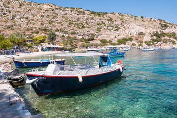 Fototapeta na wymiar Agios Nikolaos port on Zakynthos