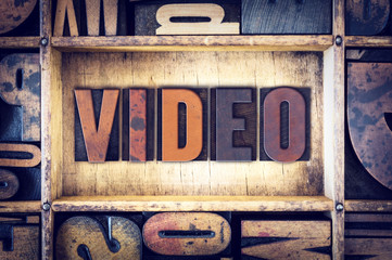 Video Concept Letterpress Type
