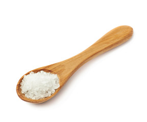 Wooden spoon of the rock salt