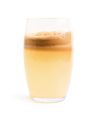 Glass filled with fresh pressed juice