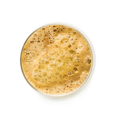 Glass filled with fresh pressed juice