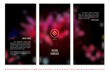 color flyer vector template
