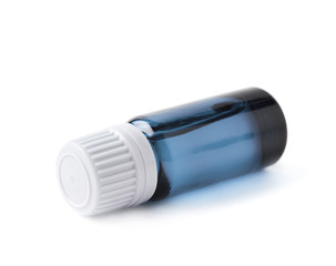 Small vial flask isolated