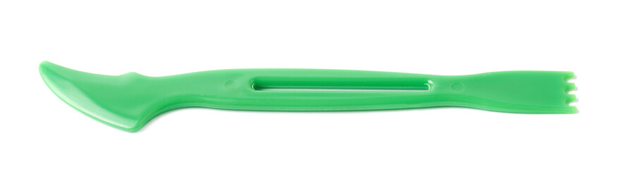 Plastic modeling clay chisel isolated