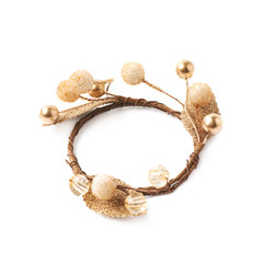 Small Christmas wreath isolated