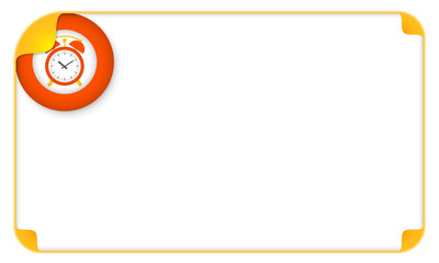 Color frame for your text and alarm clock