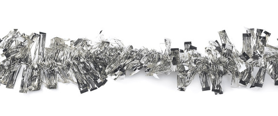 Obraz premium Line of a tinsel garland isolated