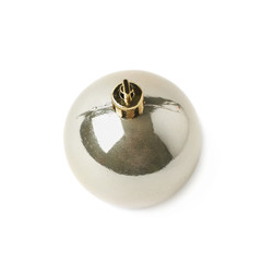 Single Christmas ball isolated