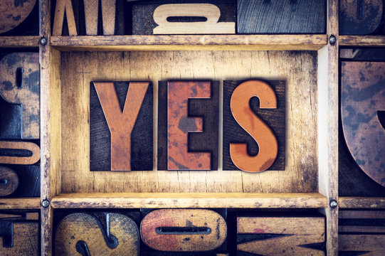 Yes Concept Letterpress Type