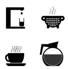 Accessoires de cuisine en 4 icônes