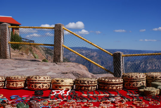 Tarahumara made souvenirs sold in the Copper Canyons, Chihuahua, Mexico