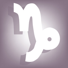 Zodiac icon with shadow