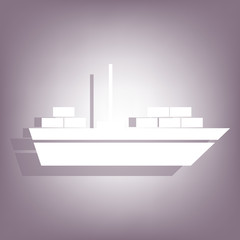 Ship icon with shadow