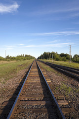 Fototapeta na wymiar Railway , the summer